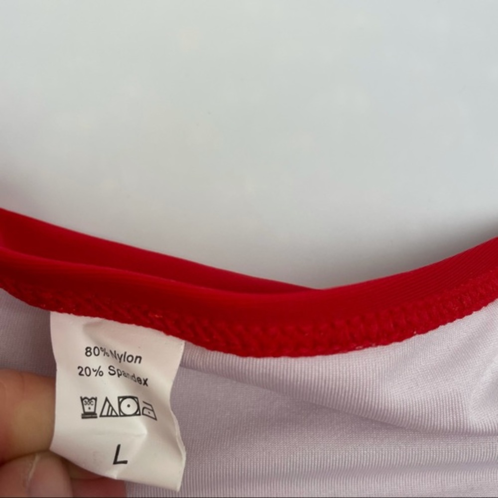 High Waist Bikini Bottom Red - Picture 5 of 6